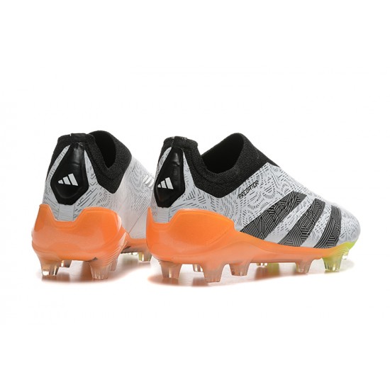 Discover Adidas Predator Accuracy FG Grey Orange Soccer Cleats On Sale