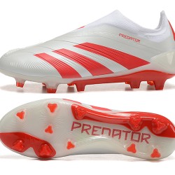 Adidas Predator Accuracy FG Red White Men's Soccer Cleats