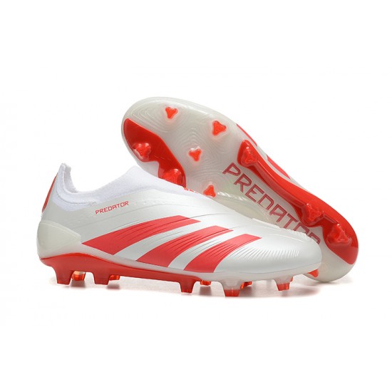 To Have A Strong Footing In A Market Adidas Predator Accuracy FG Red White Mens Soccer Cleats On Sale