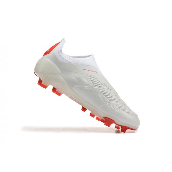 To Have A Strong Footing In A Market Adidas Predator Accuracy FG Red White Mens Soccer Cleats On Sale