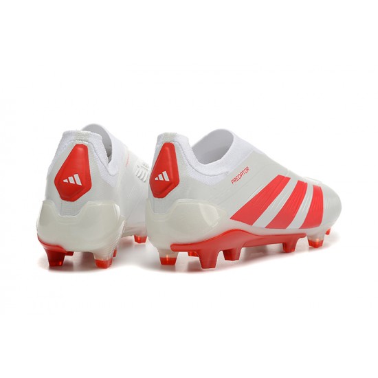 To Have A Strong Footing In A Market Adidas Predator Accuracy FG Red White Mens Soccer Cleats On Sale