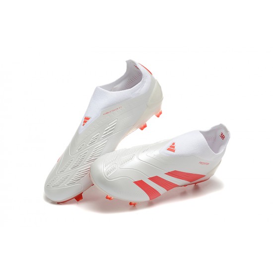 To Have A Strong Footing In A Market Adidas Predator Accuracy FG Red White Mens Soccer Cleats On Sale