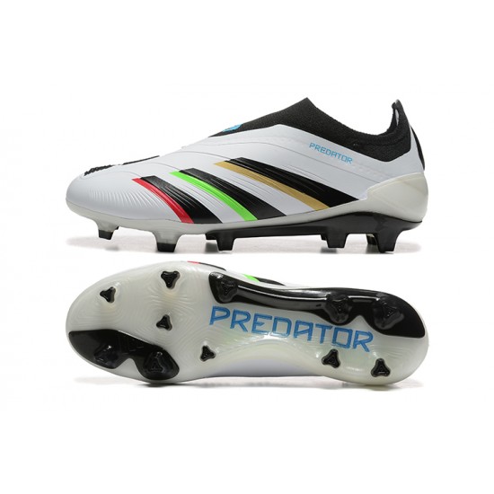 Click To Order Adidas Predator Accuracy FG White Black Soccer Cleats On Sale