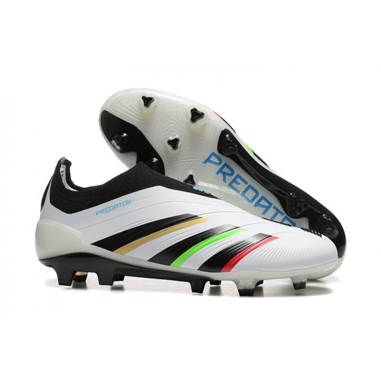 Click To Order Adidas Predator Accuracy FG White Black Soccer Cleats On Sale