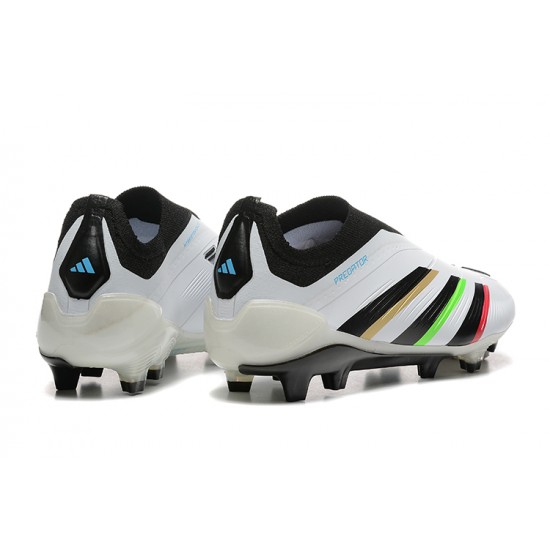 Click To Order Adidas Predator Accuracy FG White Black Soccer Cleats On Sale