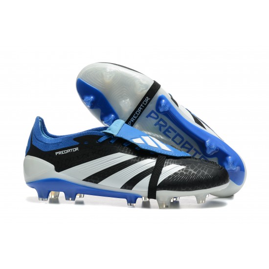 Explore Adidas Predator Accuracy FG Black and Blue Soccer Cleats Online