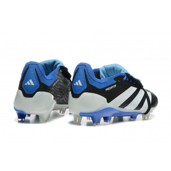 Explore Adidas Predator Accuracy FG Black and Blue Soccer Cleats Online