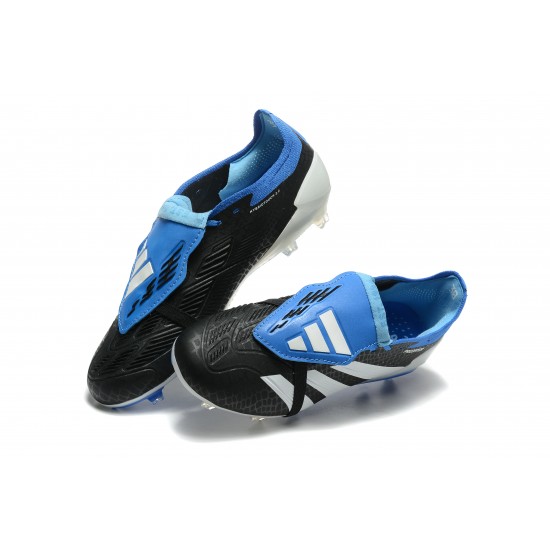 Explore Adidas Predator Accuracy FG Black and Blue Soccer Cleats Online