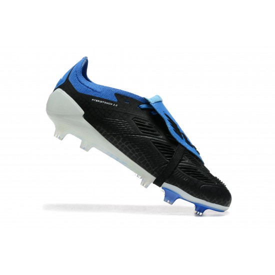 Explore Adidas Predator Accuracy FG Black and Blue Soccer Cleats Online