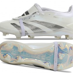 Adidas Predator Accuracy FG White Silver Men's Soccer Cleats