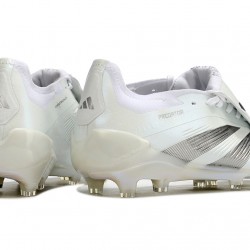 Adidas Predator Accuracy FG White Silver Men's Soccer Cleats