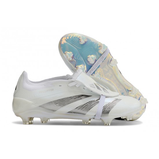 The Best Seller Adidas Predator Accuracy FG White Silver Mens Soccer Cleats Shop Online