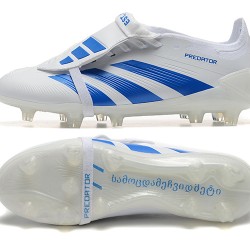 Adidas Predator Accuracy FG White and Blue Soccer Cleats