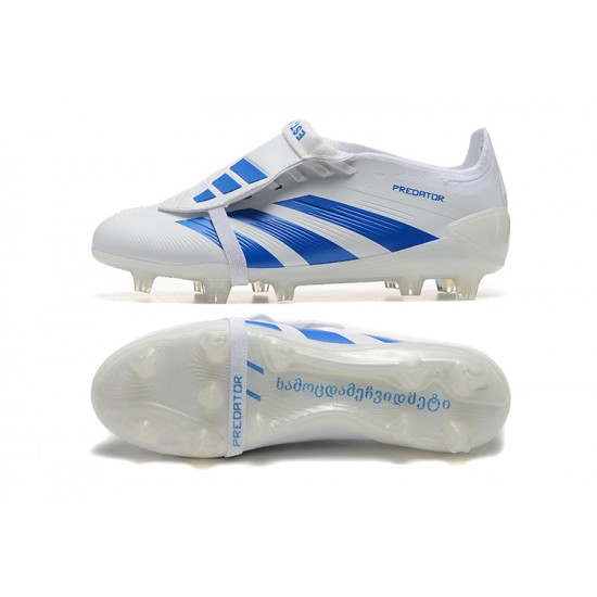 Goods That Sell Well Adidas Predator Accuracy FG White and Blue Soccer Cleats Online