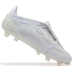 Adidas Predator Accuracy FG White and Blue Soccer Cleats