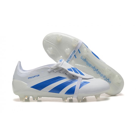 Goods That Sell Well Adidas Predator Accuracy FG White and Blue Soccer Cleats Online