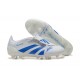 Goods That Sell Well Adidas Predator Accuracy FG White and Blue Soccer Cleats Online