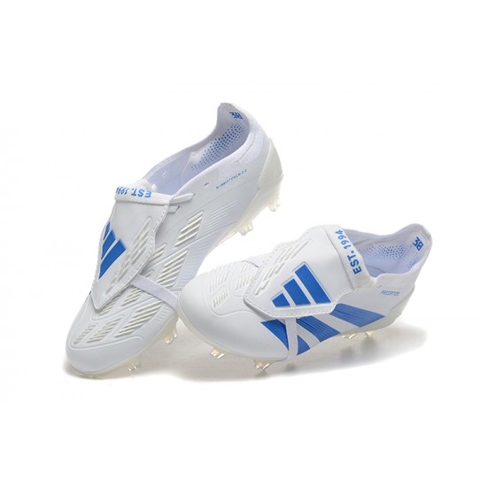 Goods That Sell Well Adidas Predator Accuracy FG White and Blue Soccer Cleats Online