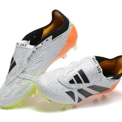 Adidas Predator Accuracy FG White and Orange Soccer Cleats