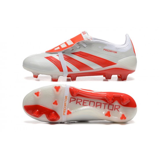 Order To Buy Adidas Predator Accuracy FG White and Red Soccer Cleats Shop Online