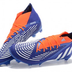 Adidas Predator Edge Geometric 1 FG Orange Blue White High-top For Men Soccer Cleats 