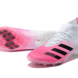 Adidas Preator Mutator 20 TF Blue Pink White High-top For Men Soccer Cleats 