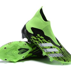 Adidas Preator Mutator 20+ FG Black Green White High-top For Men Soccer Cleats 