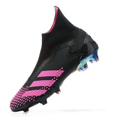 Adidas Preator Mutator 20+ FG Black Pink Gold High-top For Men Soccer Cleats 