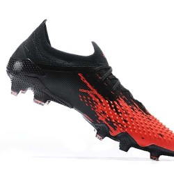 Adidas Preator Mutator 20+ FG Black Red Low-top For Men Soccer Cleats 