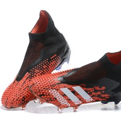 Adidas Preator Mutator 20+ FG Black Red White High-top For Men Soccer Cleats 