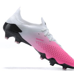 Adidas Preator Mutator 20+ FG Pink Black White Low-top For Men Soccer Cleats 