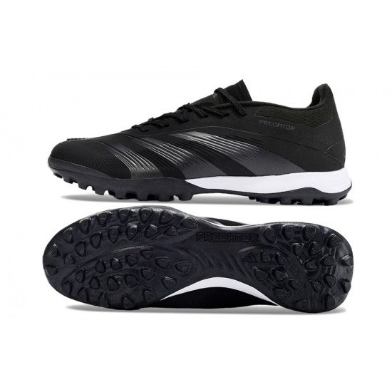 The Best Selling Line Adidas Predator 24 Elite TF Black and Grey Mens Soccer Cleats Sale