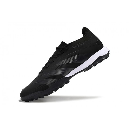 The Best Selling Line Adidas Predator 24 Elite TF Black and Grey Mens Soccer Cleats Sale