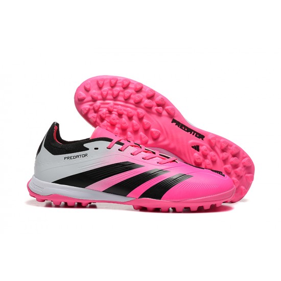 Order To Buy Adidas Predator 24 Elite TF Pink and Black Mens Soccer Cleats Sale