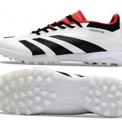 Adidas Predator 24 Elite TF White and Black Men's Soccer Cleats