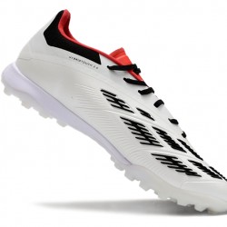 Adidas Predator 24 Elite TF White and Black Men's Soccer Cleats