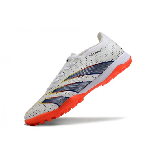 Sell Like Wild Fire Adidas Predator 24 Elite TF White and Orange Mens Soccer Cleats Shop