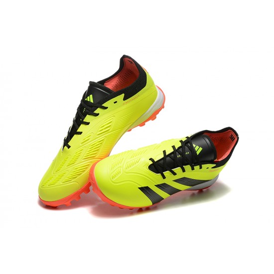 Exceptional Quality Adidas Predator 24 Elite TF Yellow and Black Soccer Cleats Shop Online