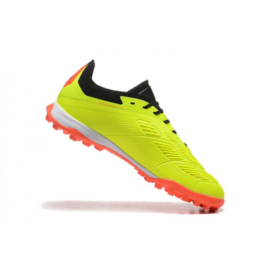 Exceptional Quality Adidas Predator 24 Elite TF Yellow and Black Soccer Cleats Shop Online