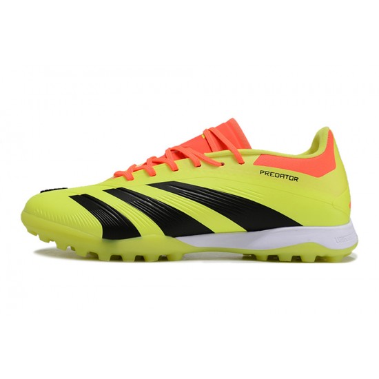 Salable Goods Adidas Predator 24 Elite TF Yellow and Black Mens Soccer Cleats On Sale