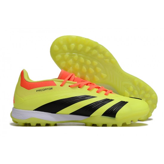 Salable Goods Adidas Predator 24 Elite TF Yellow and Black Mens Soccer Cleats On Sale