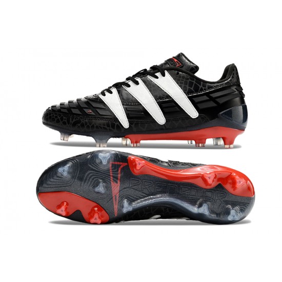 Top Quality Adidas Predator Accelerator 94 FG Black White Mens Soccer Cleats On Sale