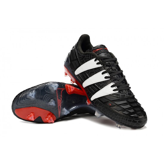 Top Quality Adidas Predator Accelerator 94 FG Black White Mens Soccer Cleats On Sale