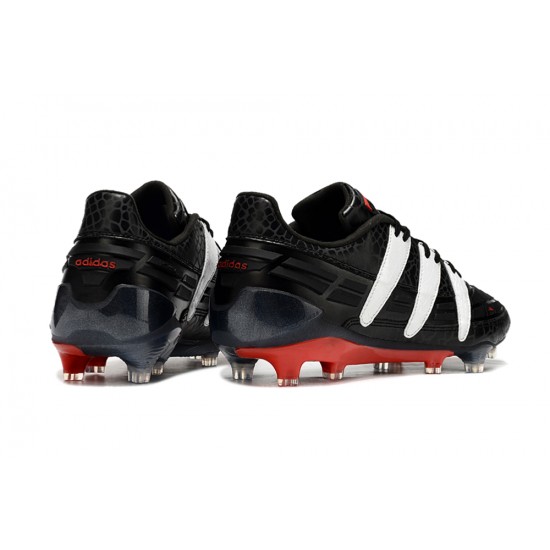 Top Quality Adidas Predator Accelerator 94 FG Black White Mens Soccer Cleats On Sale