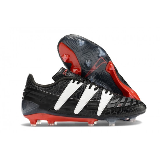 Top Quality Adidas Predator Accelerator 94 FG Black White Mens Soccer Cleats On Sale