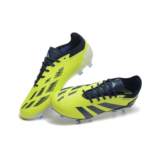 Shop the latest Adidas Predator Accuracy FG Black and Yellow Mens Soccer Cleats Sale