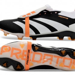 Adidas Predator Accuracy FG Boost Soccer Cleats Black White Orange For Men And Women 