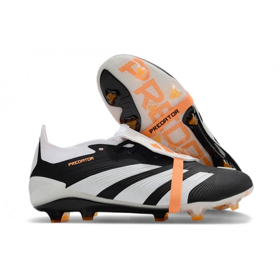 Adidas Predator Accuracy FG Boost Soccer Cleats Black White Orange For Men And Women