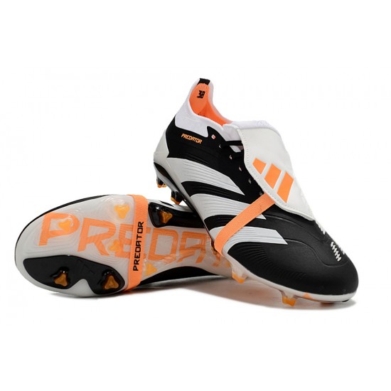 Adidas Predator Accuracy FG Boost Soccer Cleats Black White Orange For Men And Women
