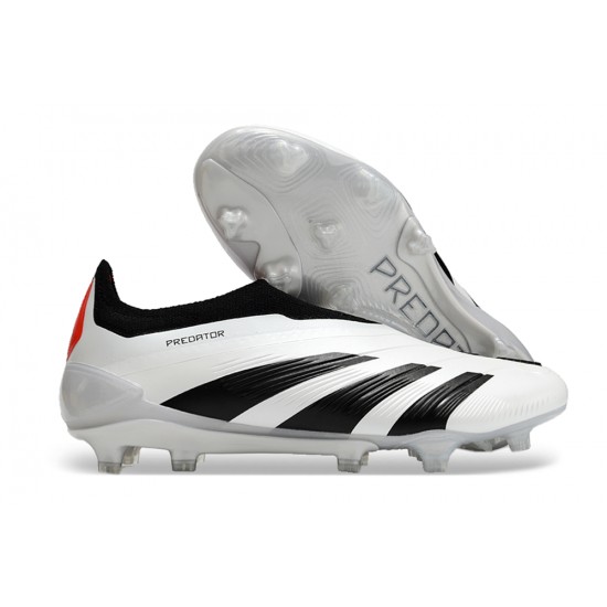 Adidas Predator Accuracy FG Boost Soccer Cleats Black White Red For Men